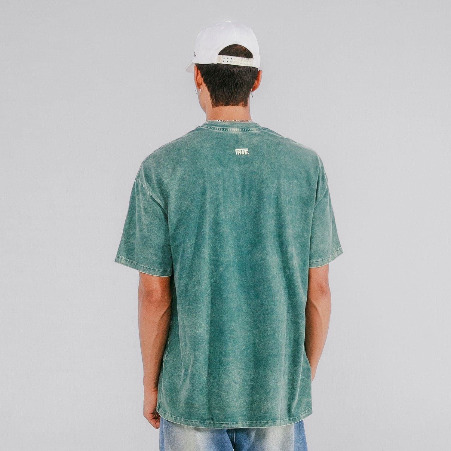 Oversized Washed T- Shirt - Pine Green - imagen 3