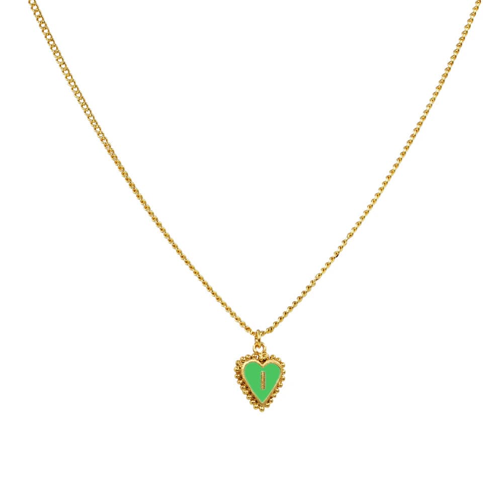 Cadena 1 Letra Heart Verde - imagen 2