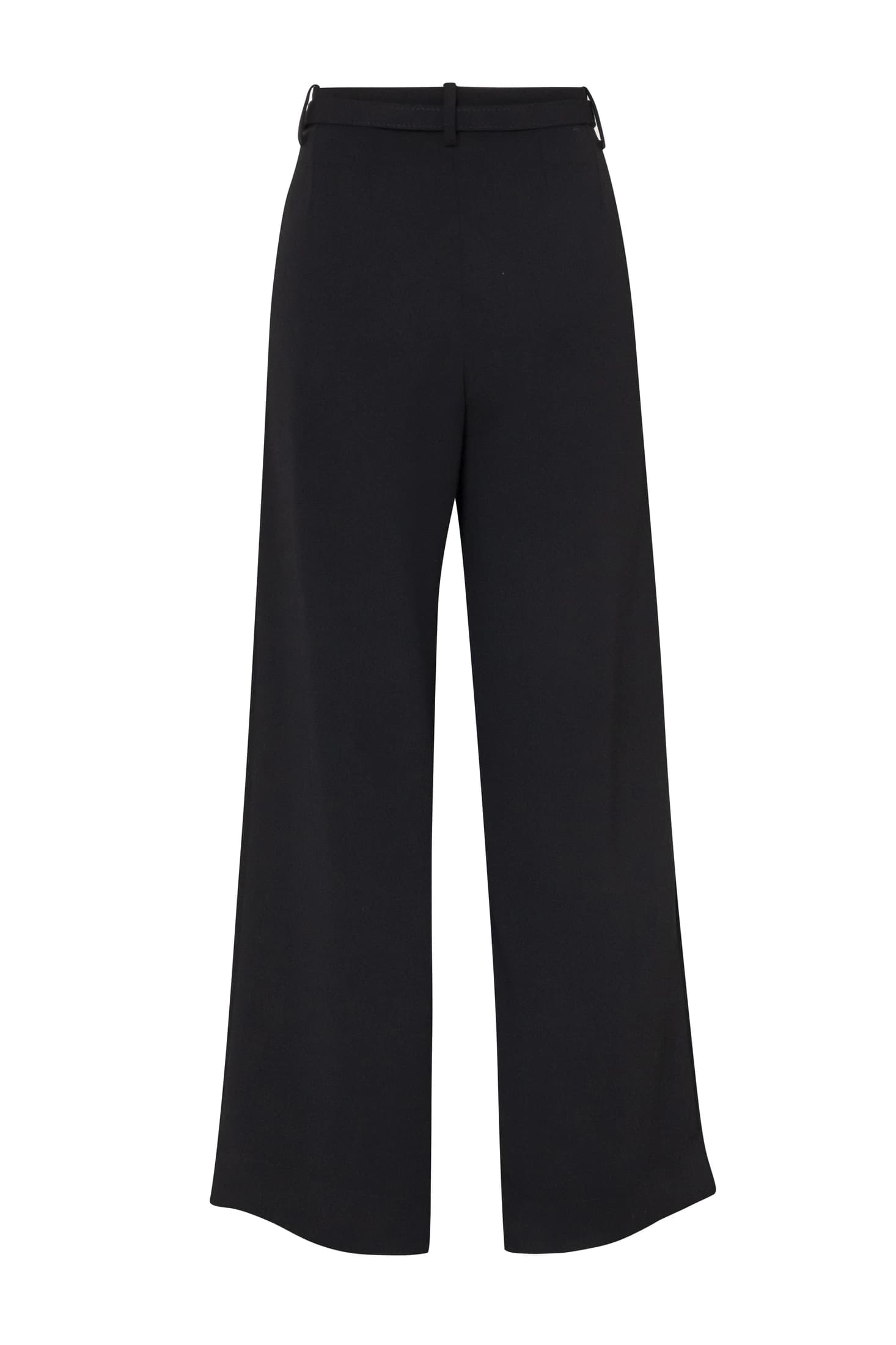 Crop Wide-Leg Pleated Cady Trousers - imagen 4
