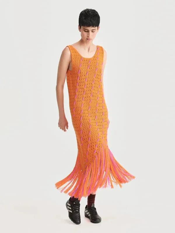 Vestido Vacaciones Naranja - imagen 2