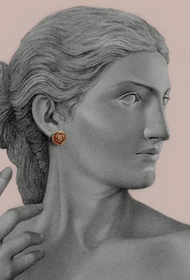 ARETES ROSAS MACKINTOSH - imagen 2