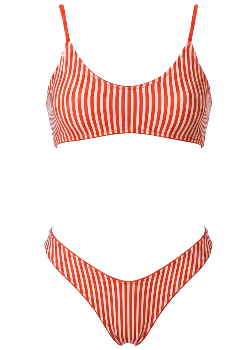 Maaji Stone Blue Splendour Regular Rise Thin Side Bikini Bottom - imagen 6