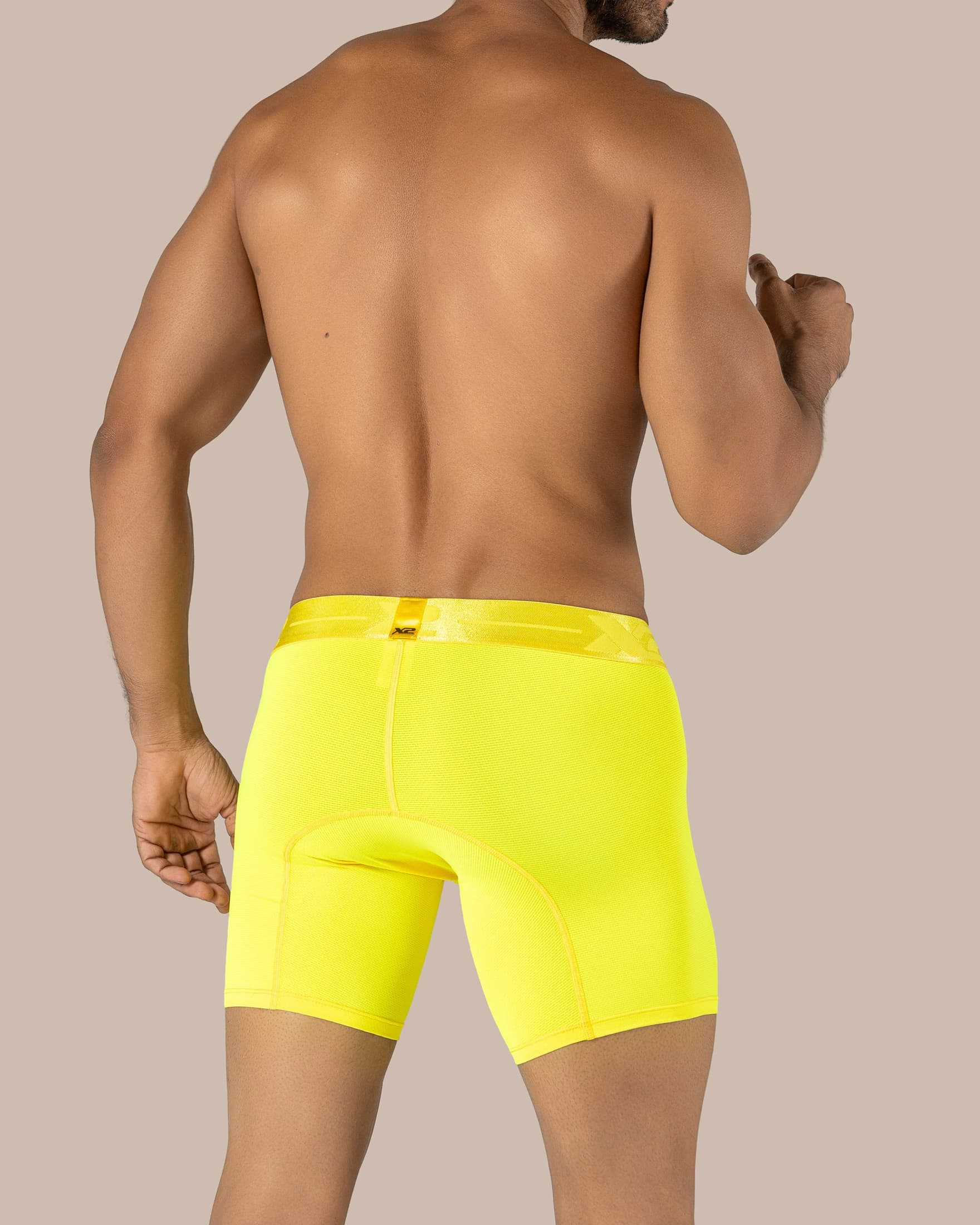 Bóxer Medio Nylon Corpo Amarillo X2 - imagen 3
