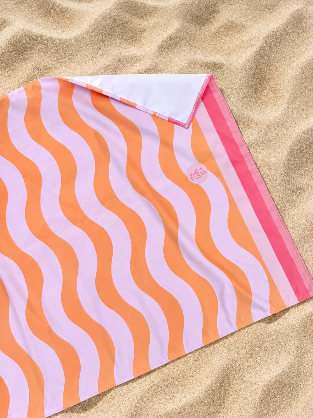 Toalla Estampada Ondas Naranja - imagen 2