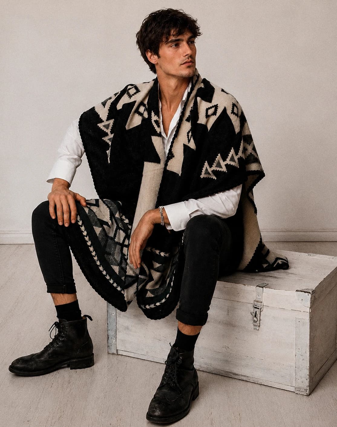 Poncho Aras - Negro - imagen 6