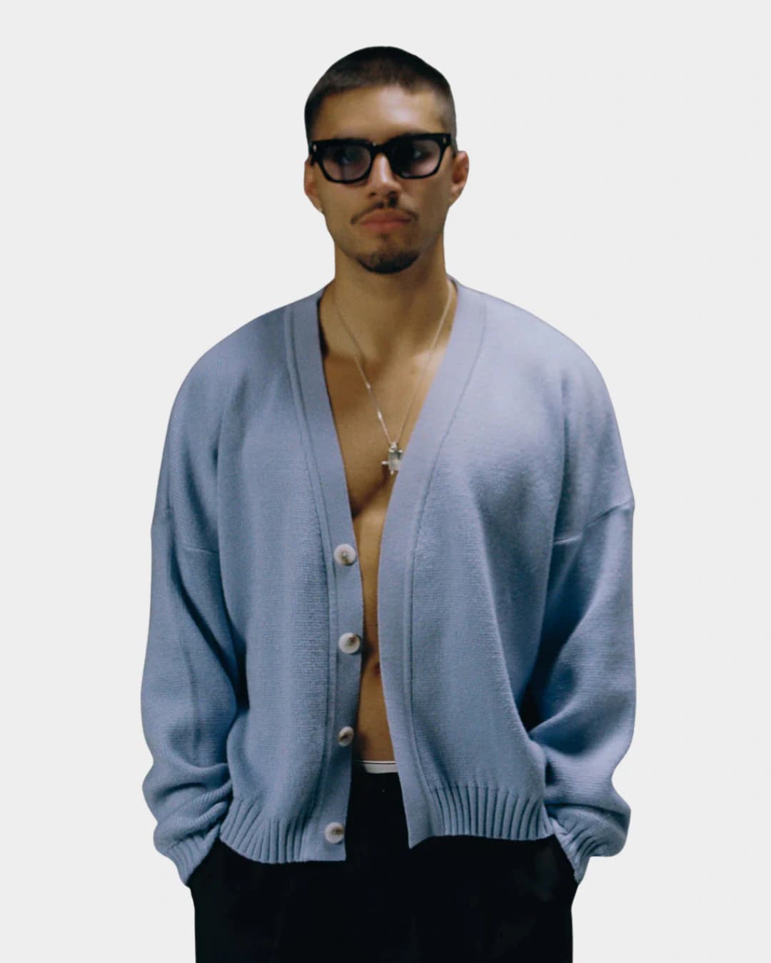 BABY BLUE CARDIGAN - imagen 1