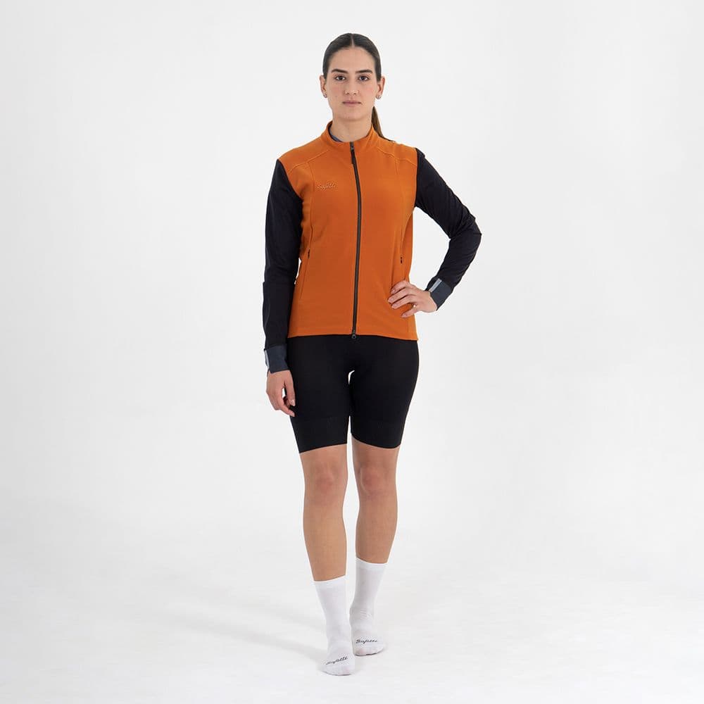 CHAQUETA CICLISMO THERMALTECH ORANGE UNISEX - imagen 3
