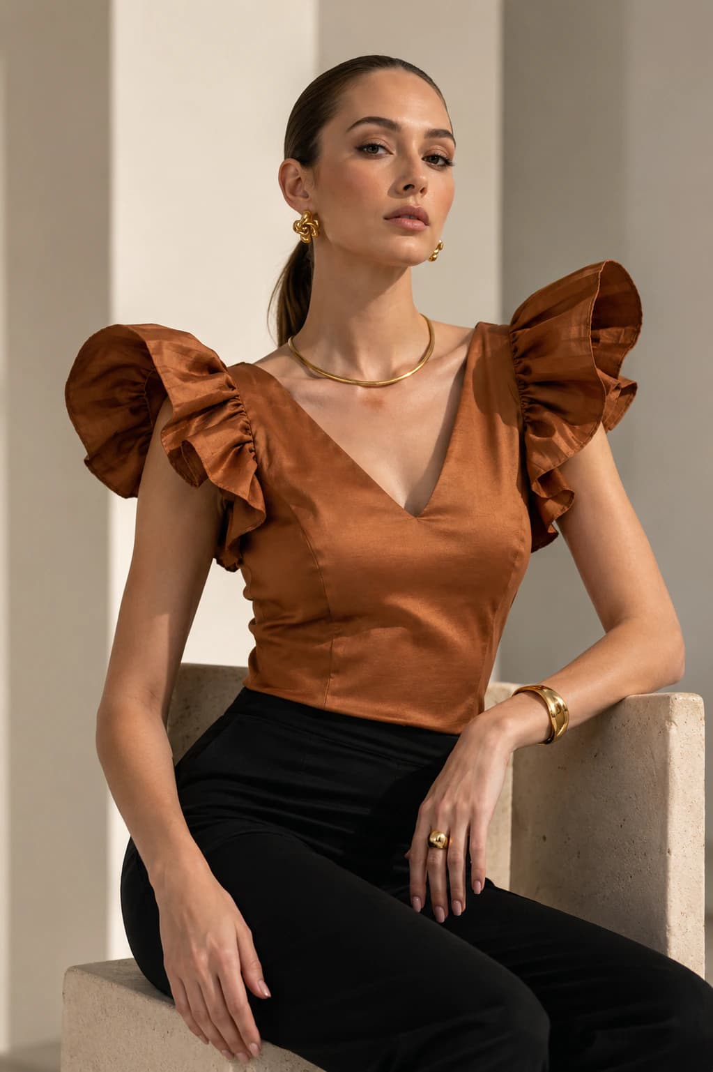 Blusa Bursa Terracota - imagen 1