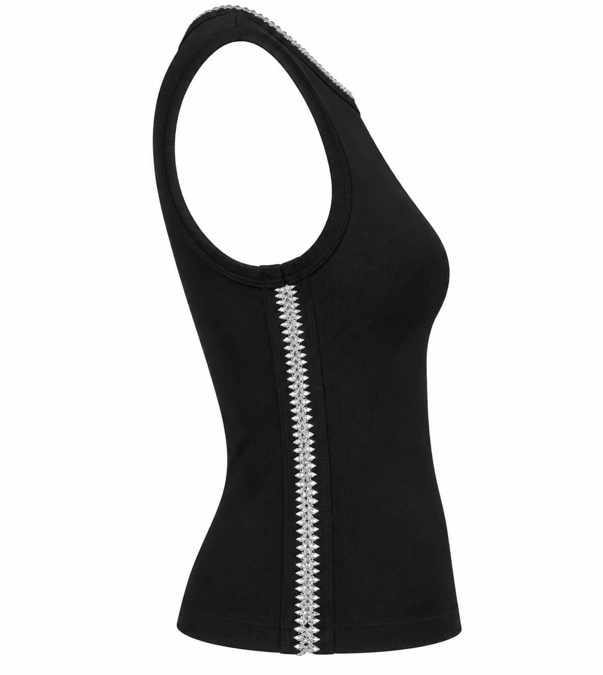 ELODIE TANK TOP BLACK - imagen 2
