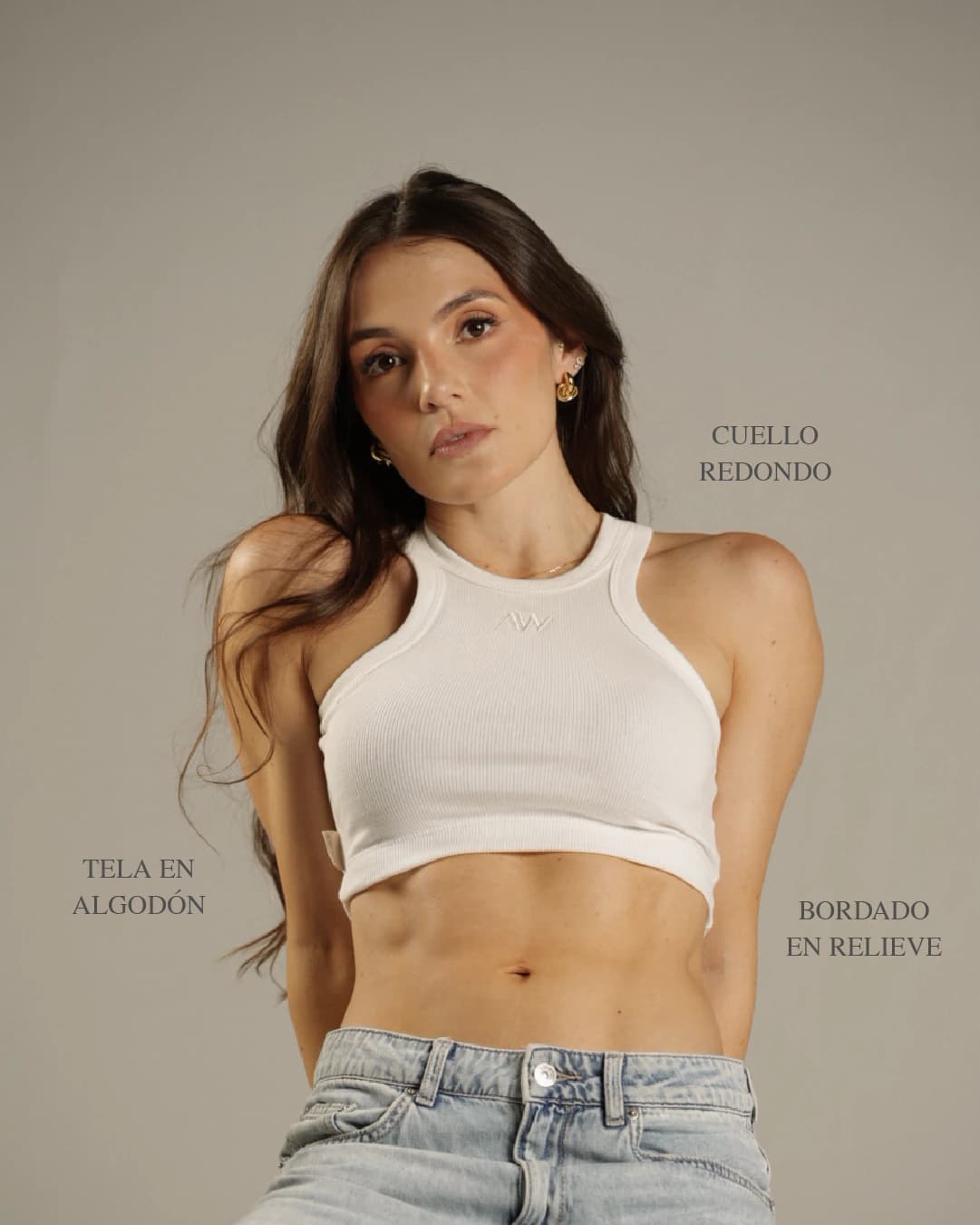 Rib Tank Top Crudo - imagen 3
