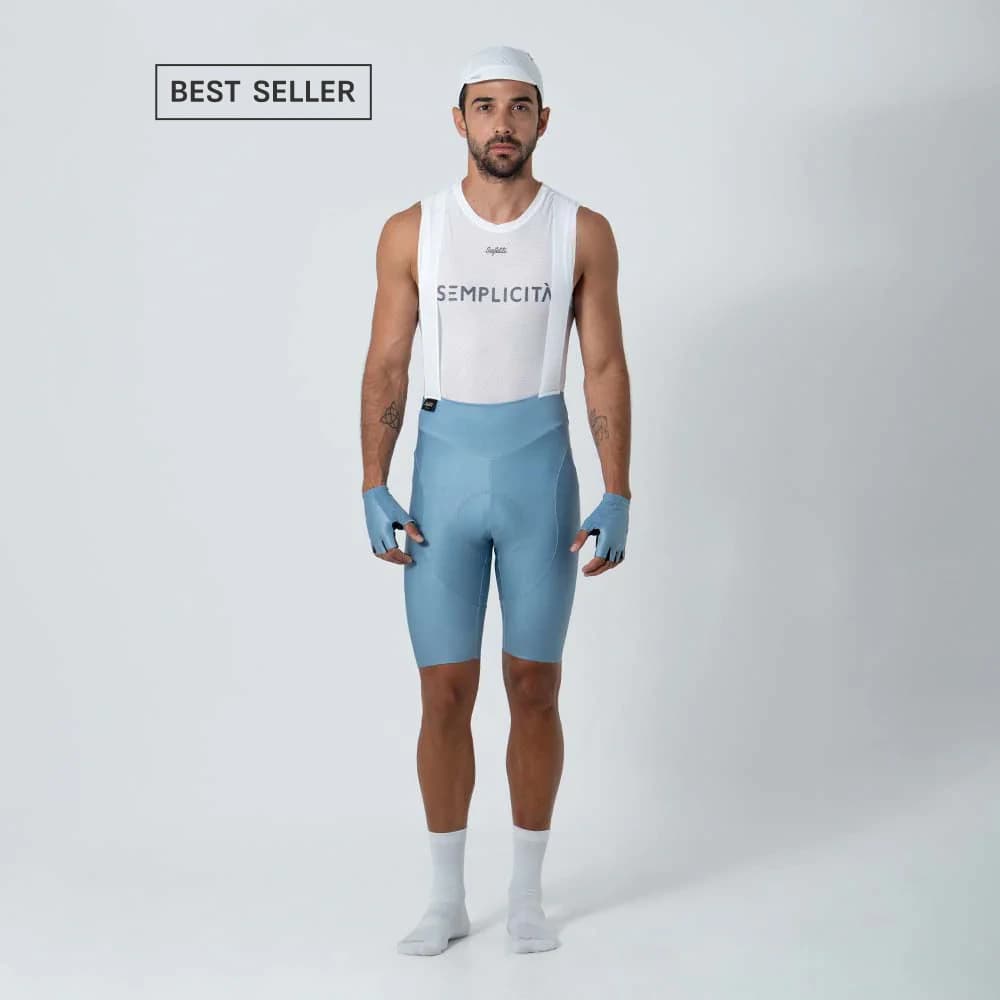 PANTALONETA CICLISMO GIRONA COLORS AZUL PARA HOMBRE - imagen 1