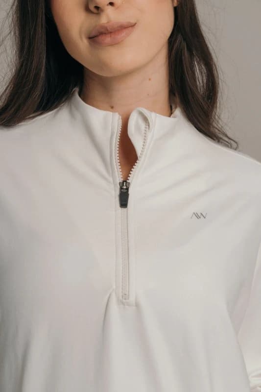 Overzised zip neck  Crudo - imagen 4