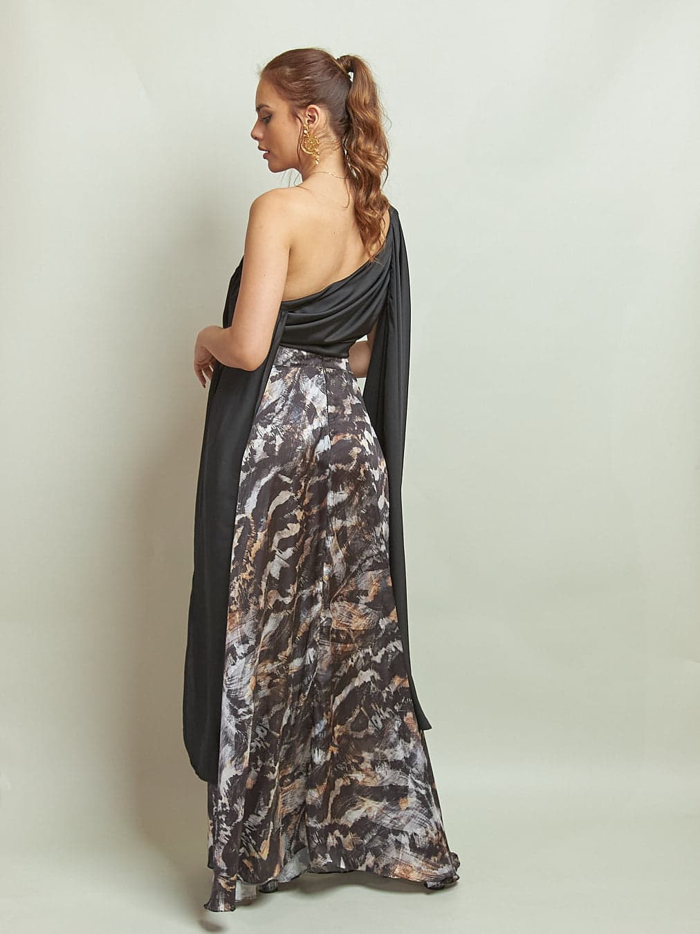 Falda Zeray Feathers Negro - imagen 2