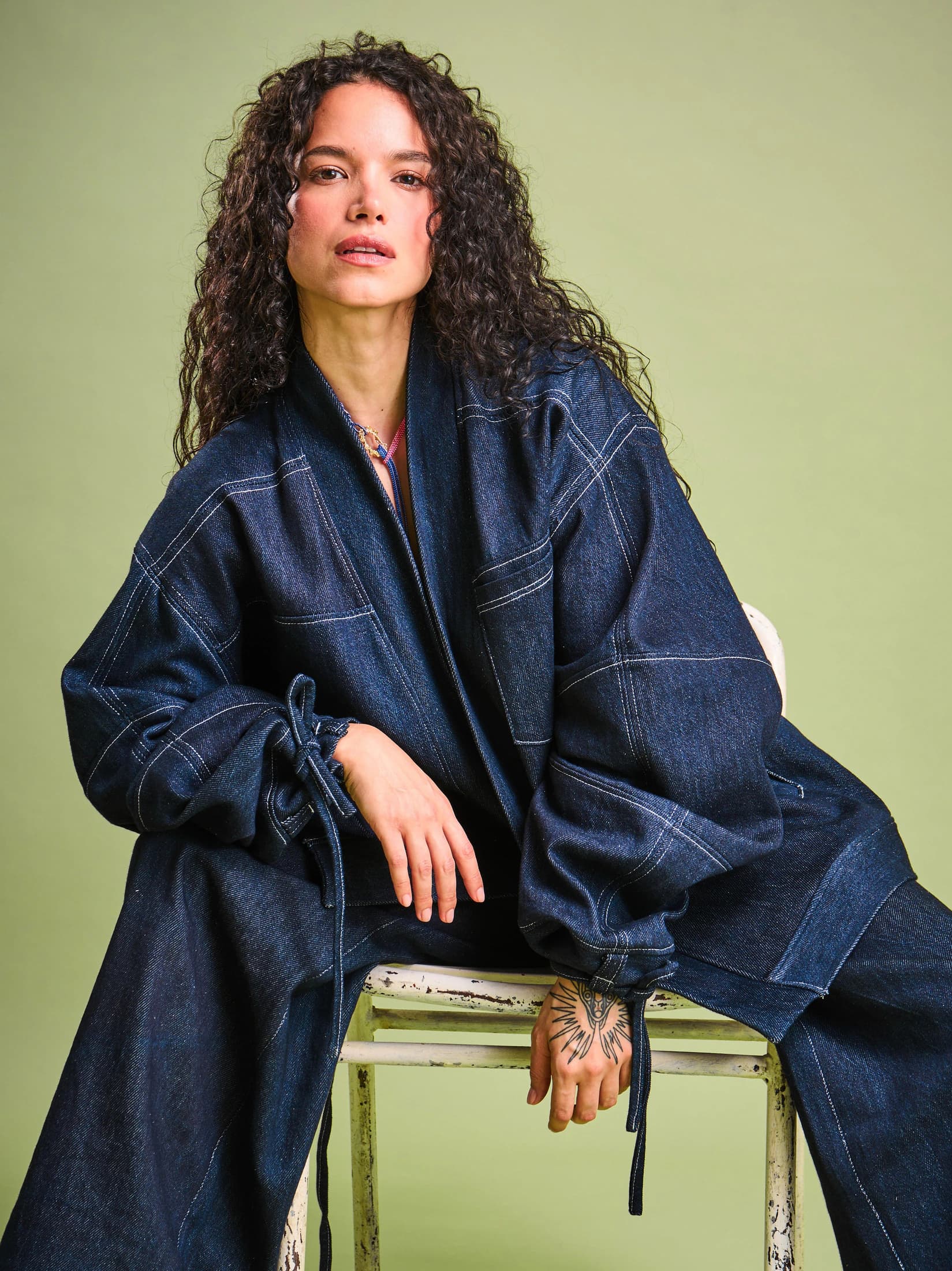 Chaqueta en Denim Algodón - imagen 4