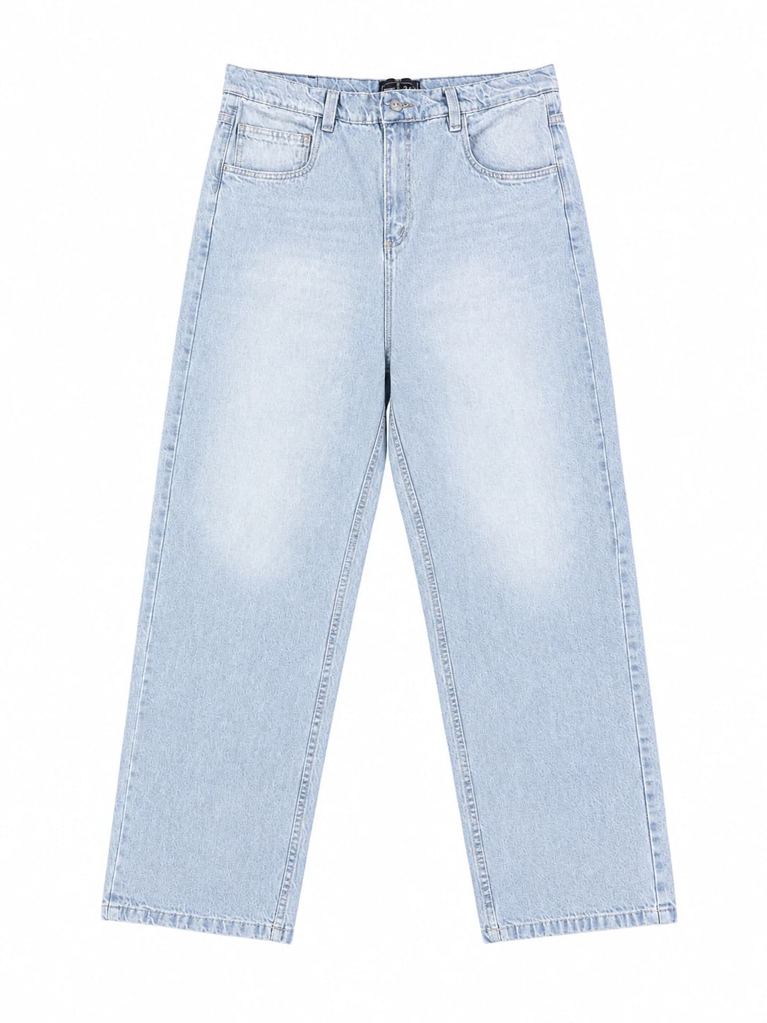 JEAN BAGGY ICE BLUE SAVAGE RED DISTRICT