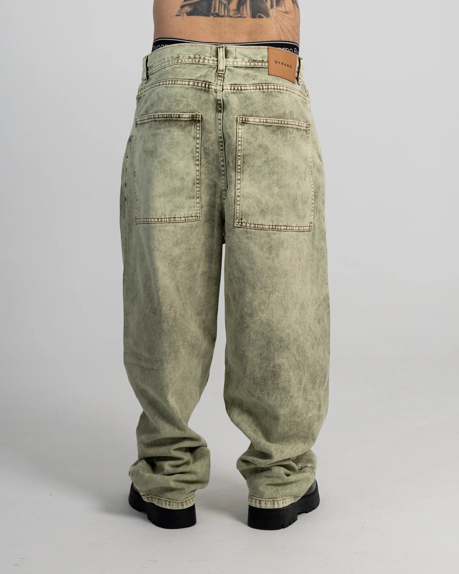 Jean Baggy Green Washed - imagen 3