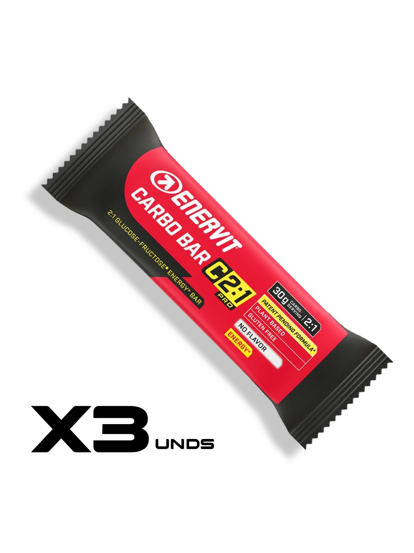 BARRA ENERVIT CARBO BAR C2:1 45GR X3 unidades