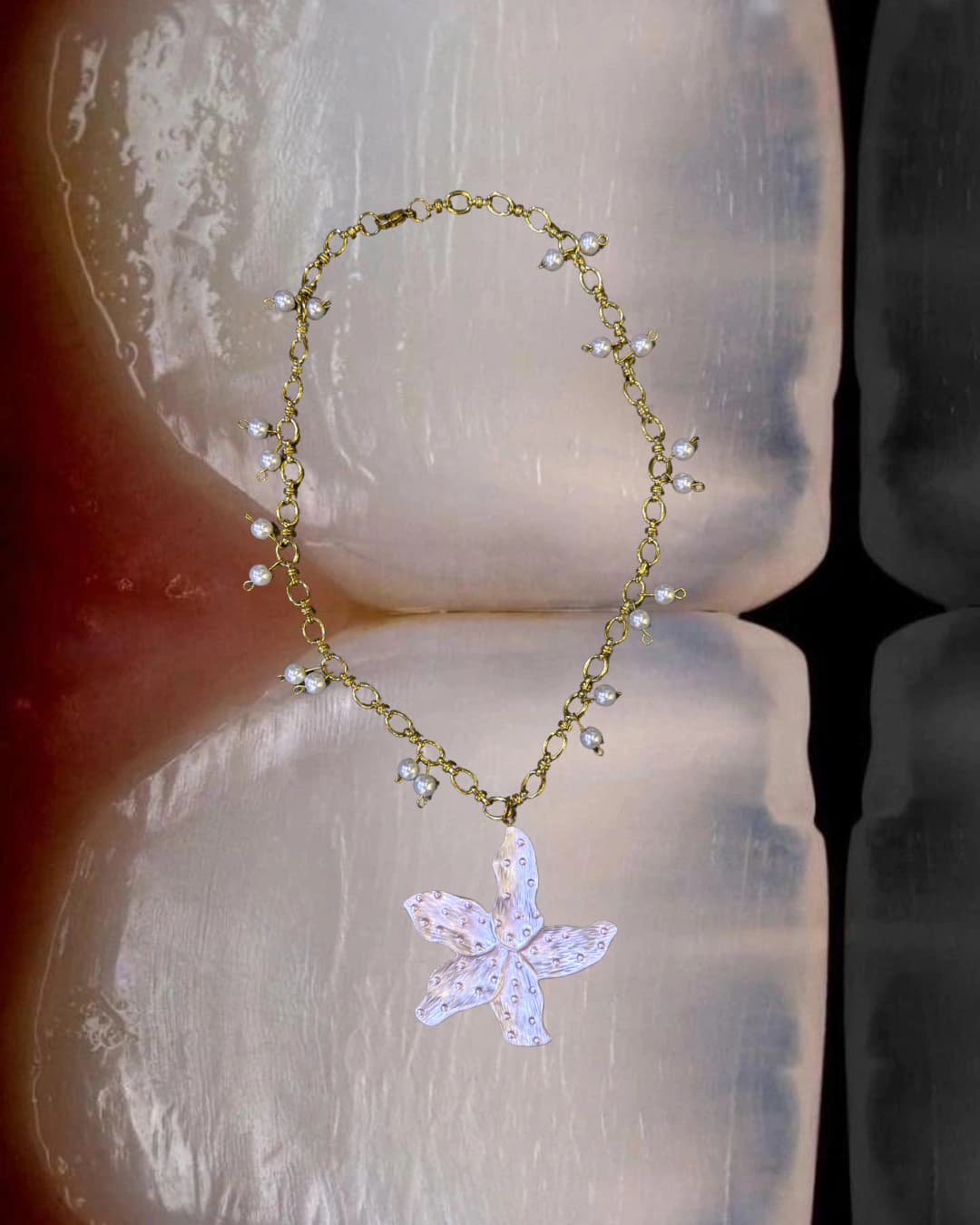 COLLAR STARFISH DORADO - imagen 1