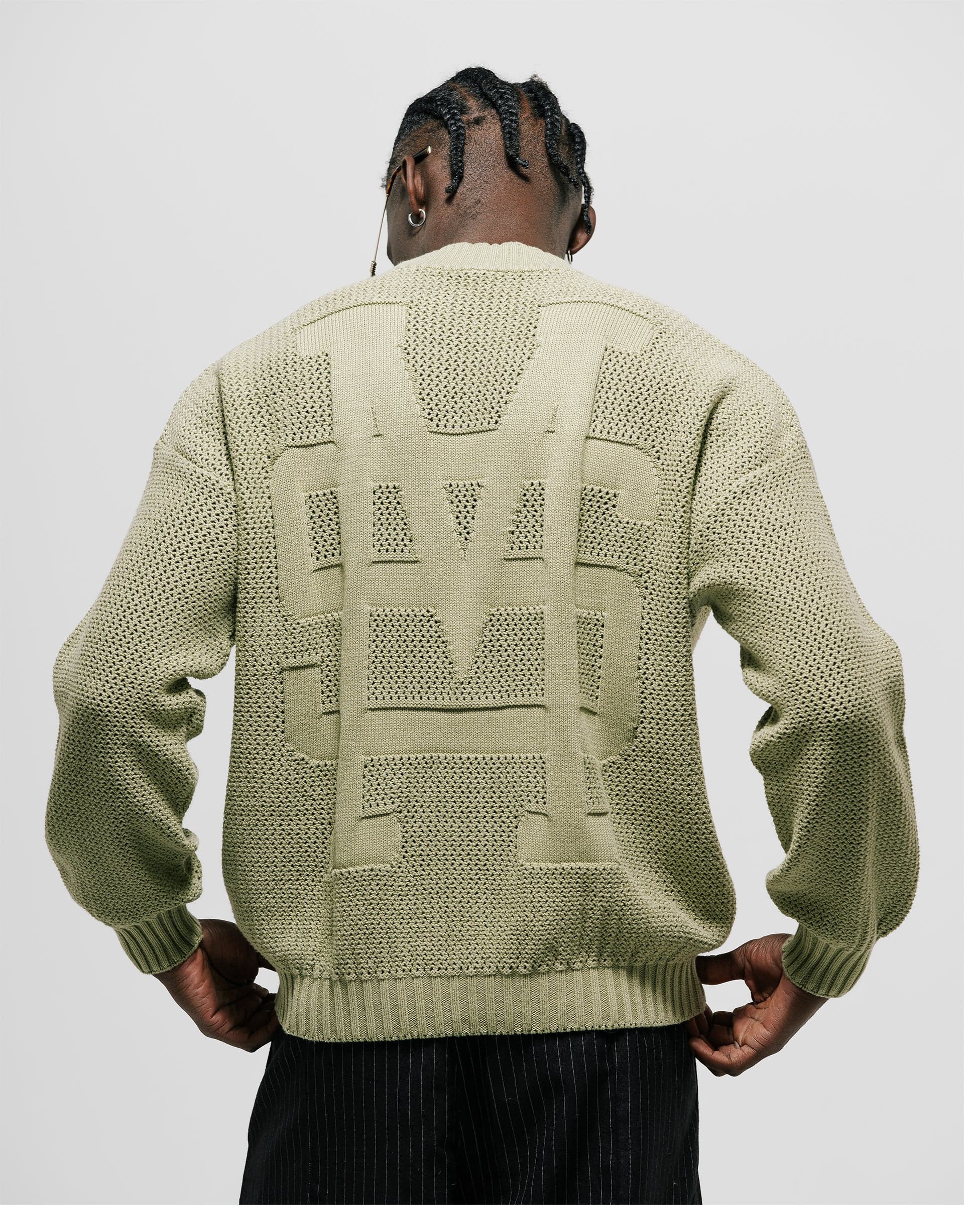 Knit Monogram Sweater - Verde Oliva - imagen 2