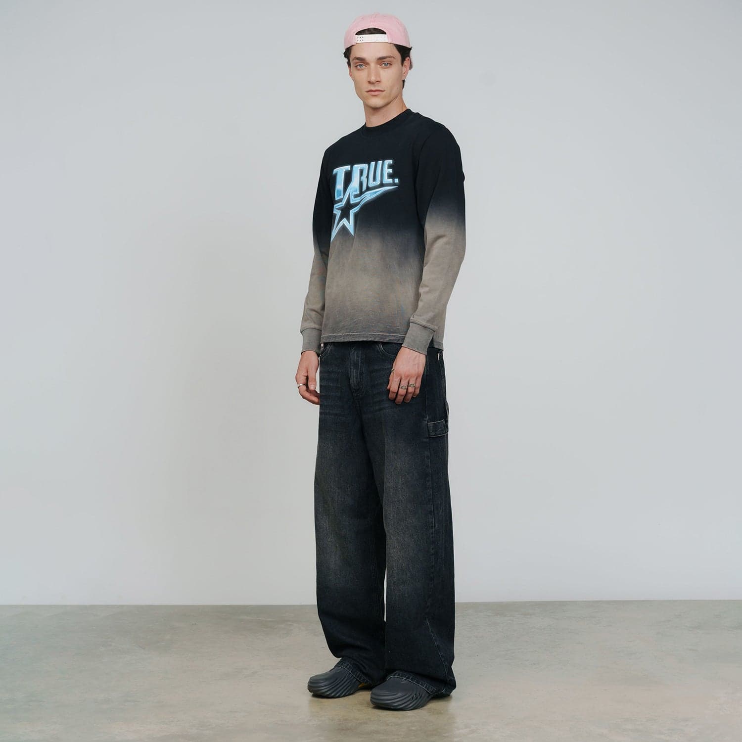 Chrome Long Sleeve Tee - Black/White - imagen 5