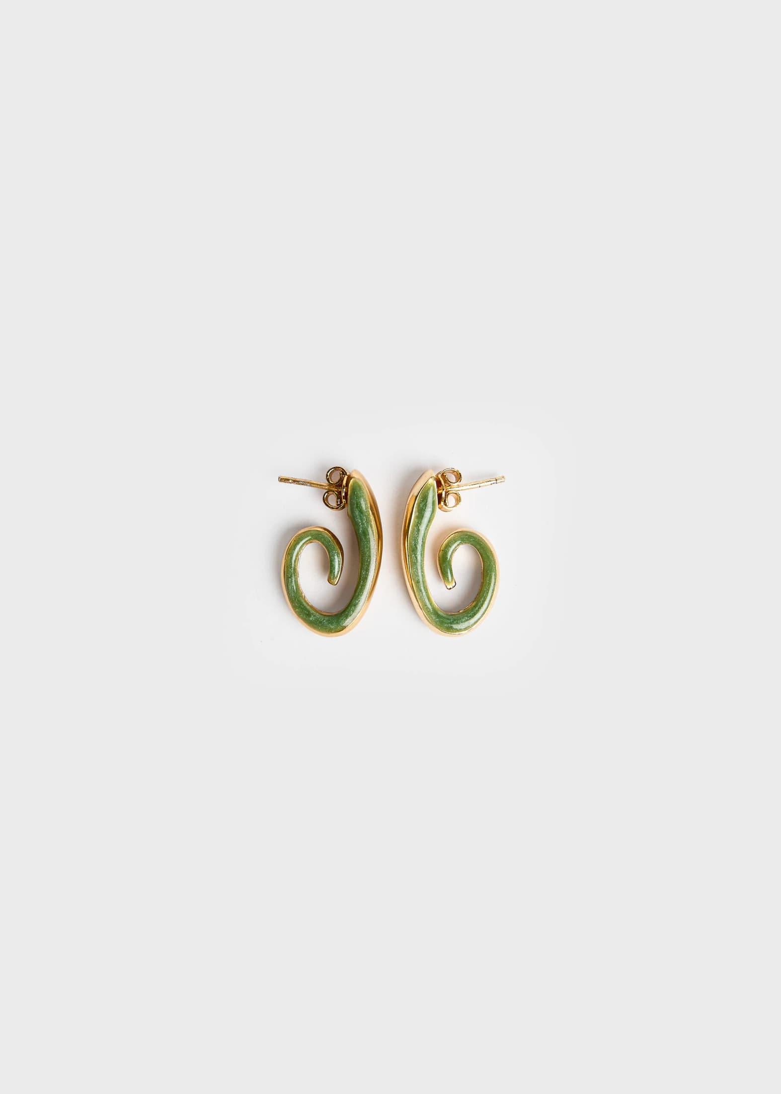 Aretes Spiral Verde - imagen 1