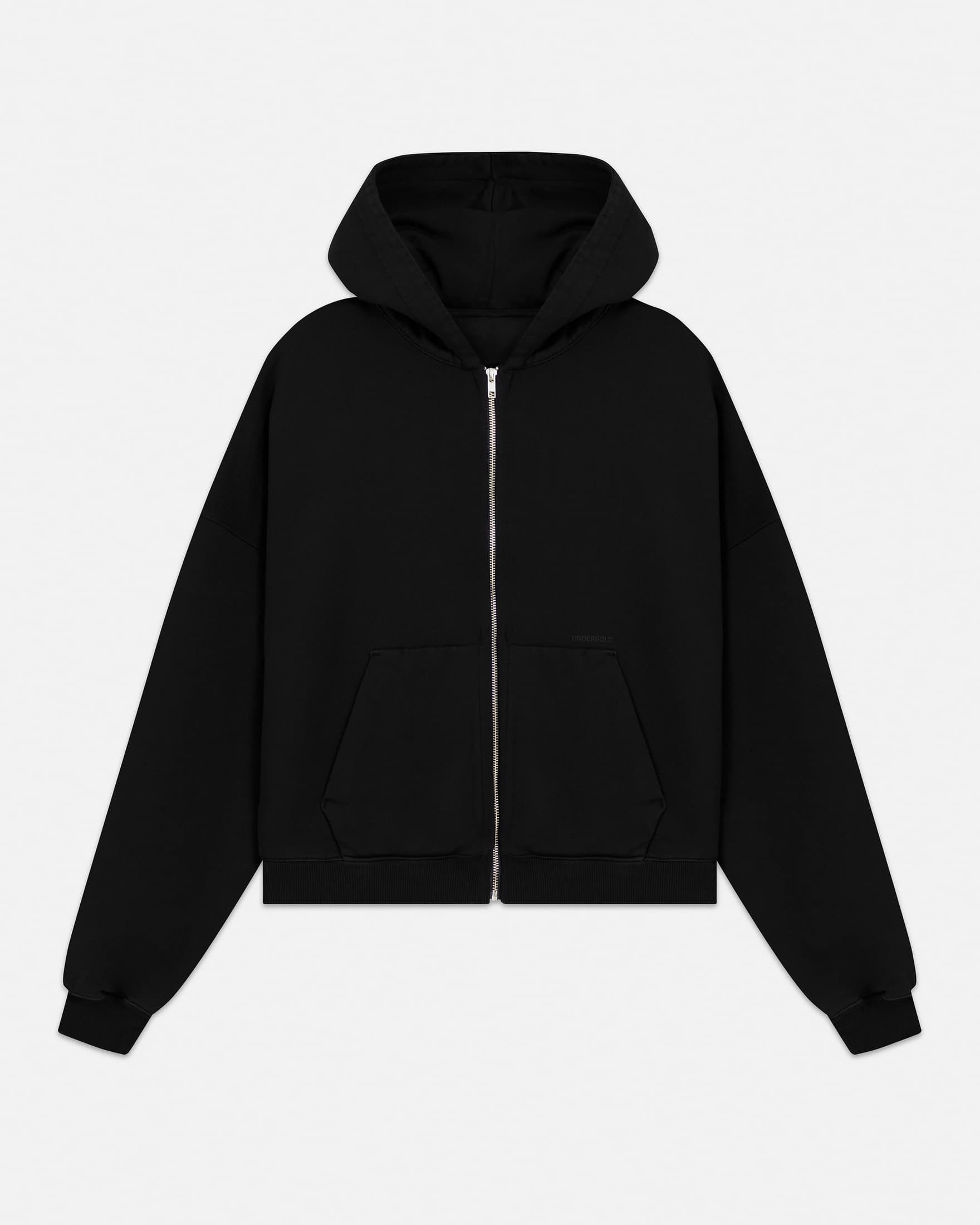 Line Basic Boxy Fit Zip Up Hoodies