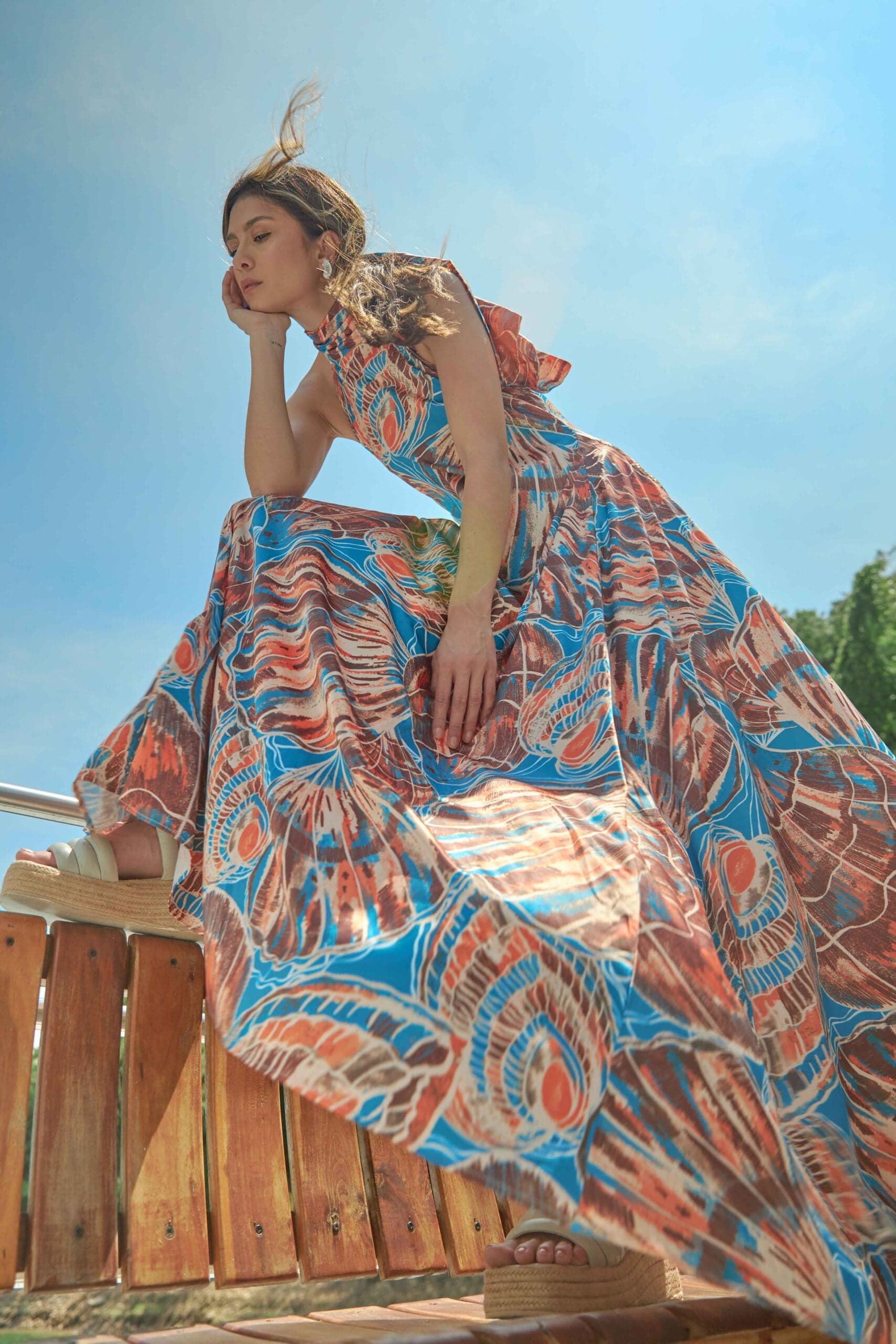 Vestido Apolinary Almejas Estampado - imagen 3