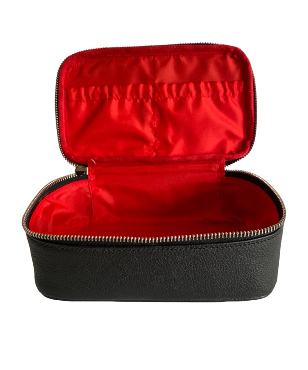 // Pre Order // Cosmetiquera en cuero Beauty Pouch Black - imagen 5