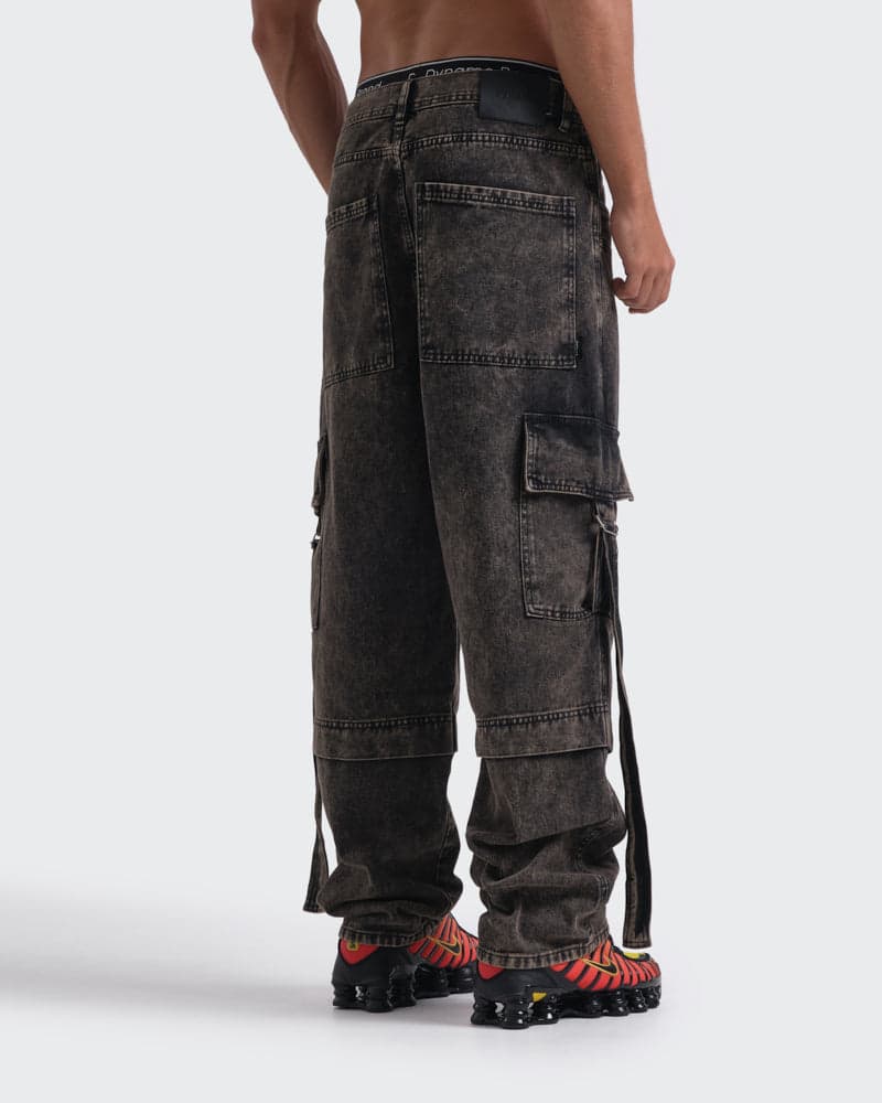 Jeans Baggy Cargo Acid Wash - imagen 4