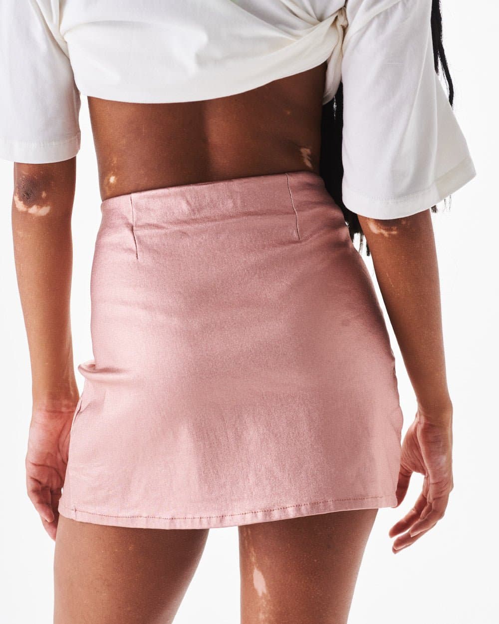 MINI SKIRT METALLIC PINK - imagen 3