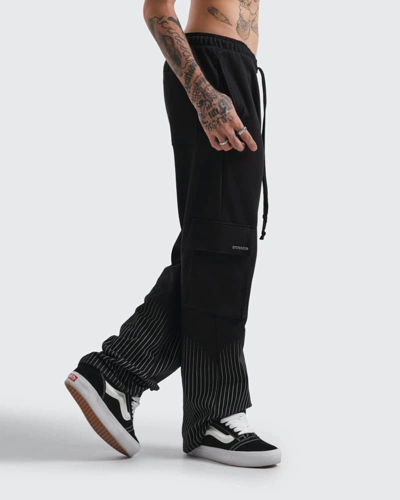Sudadera Negra Pinstripe Utility - imagen 2