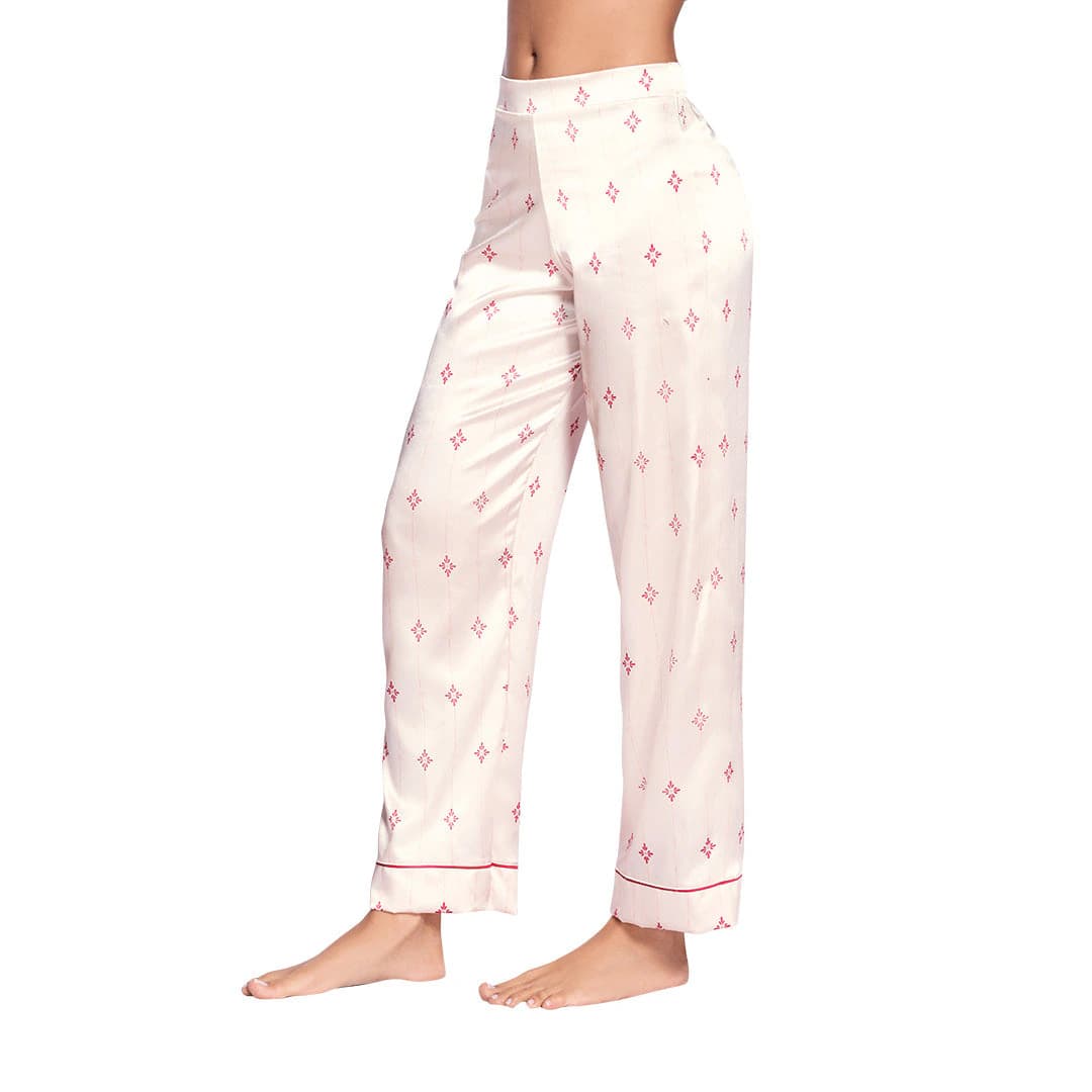 PANTALÓN DE PIJAMA ELABORADO EN SATÍN - imagen 1