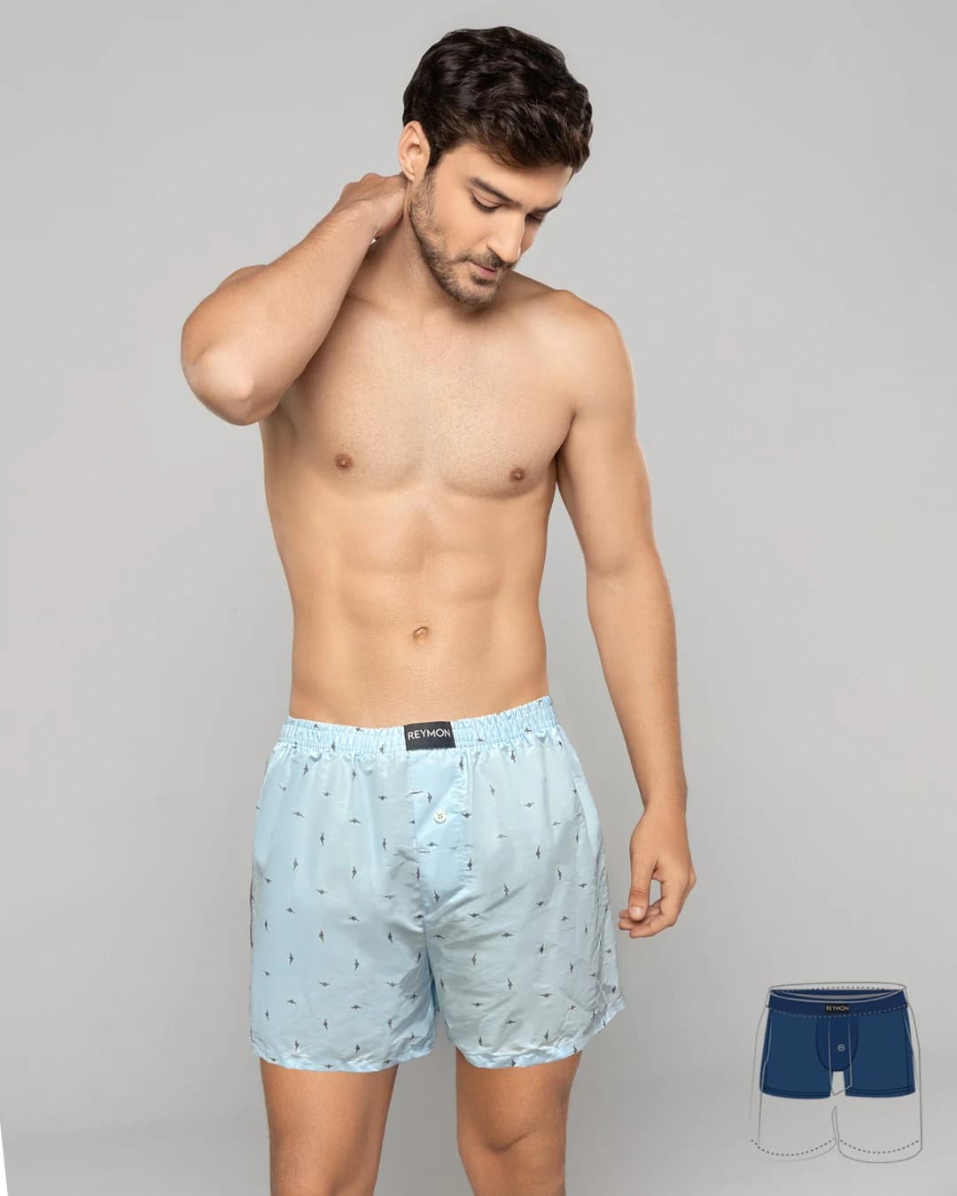 Boxer suelto con boxer interno en poliester Ref. 3052 - imagen 27