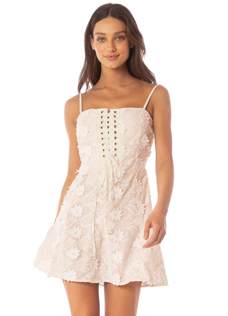 Maaji Frosted Lace Natto  Short Dress - imagen 1
