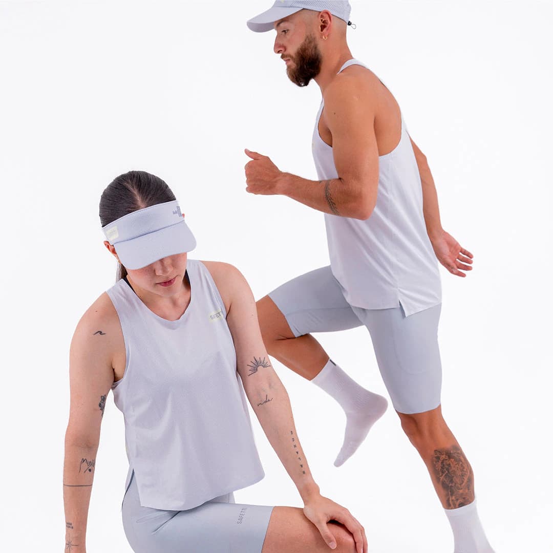 CAMISETA RUNNING MANGA SISA LEVIT GRIS CLARO PARA HOMBRE - imagen 6