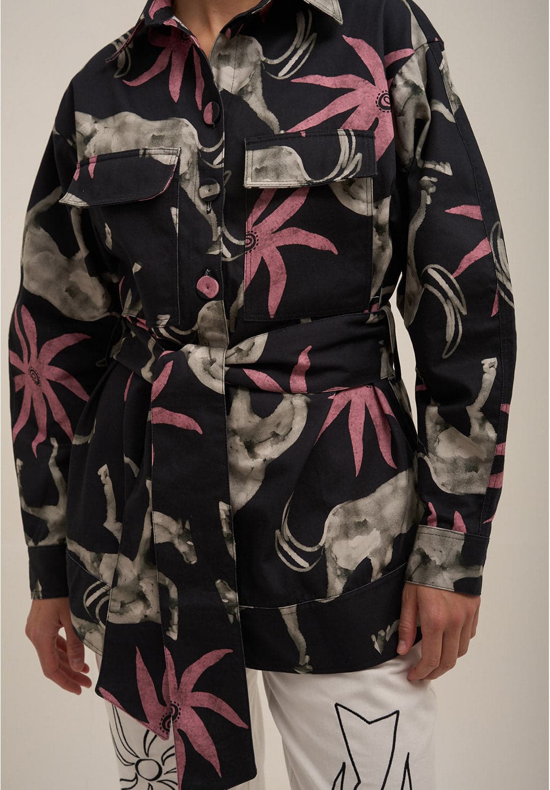 Chaqueta Estela Negro Rosa - imagen 4