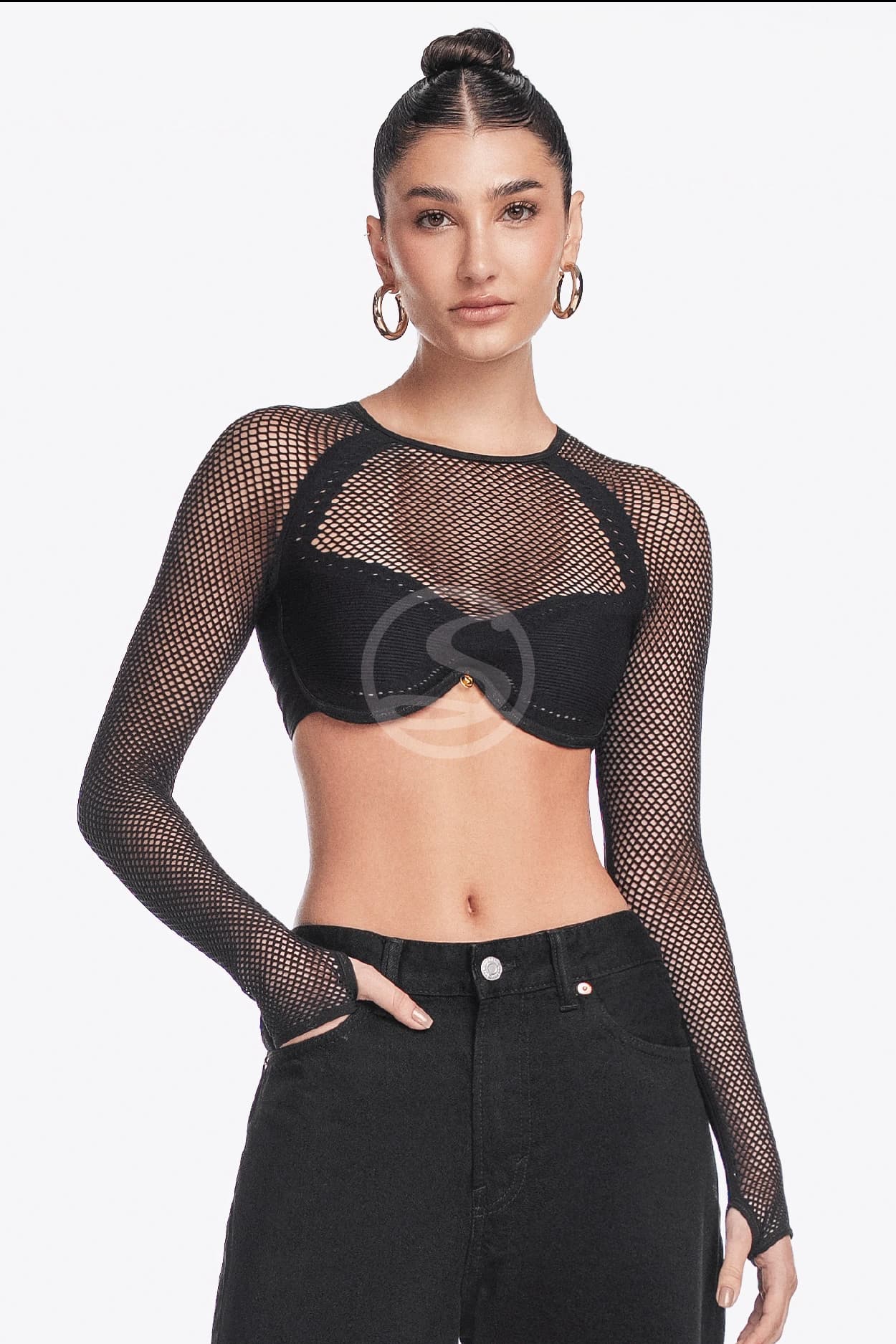Bustier Core Negro Santísimas Ref. S-709