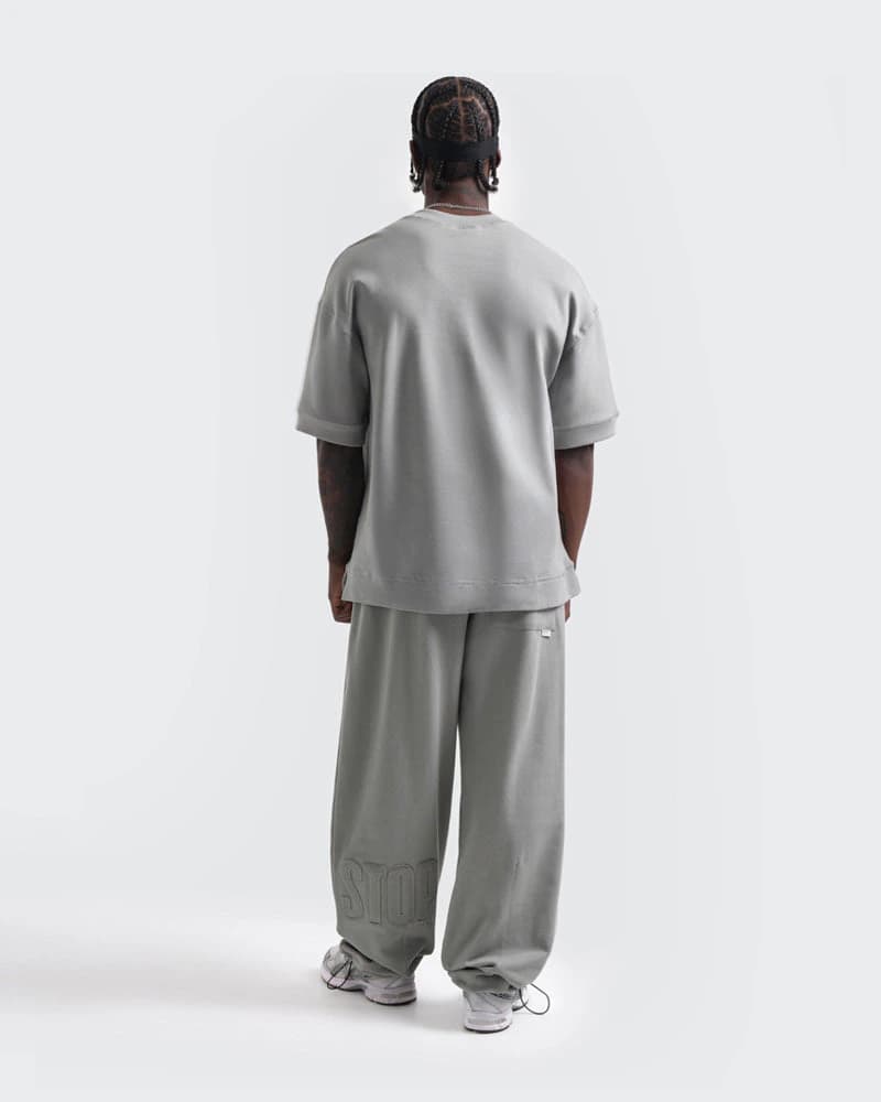 Camiseta Básica Oversize 300 Gramos Gris - imagen 6