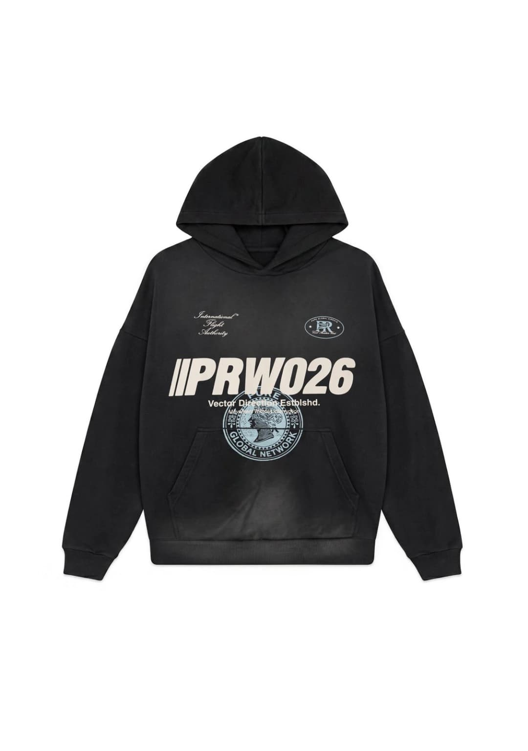 ACROSS THE LINES BLACK HOODIE - imagen 1