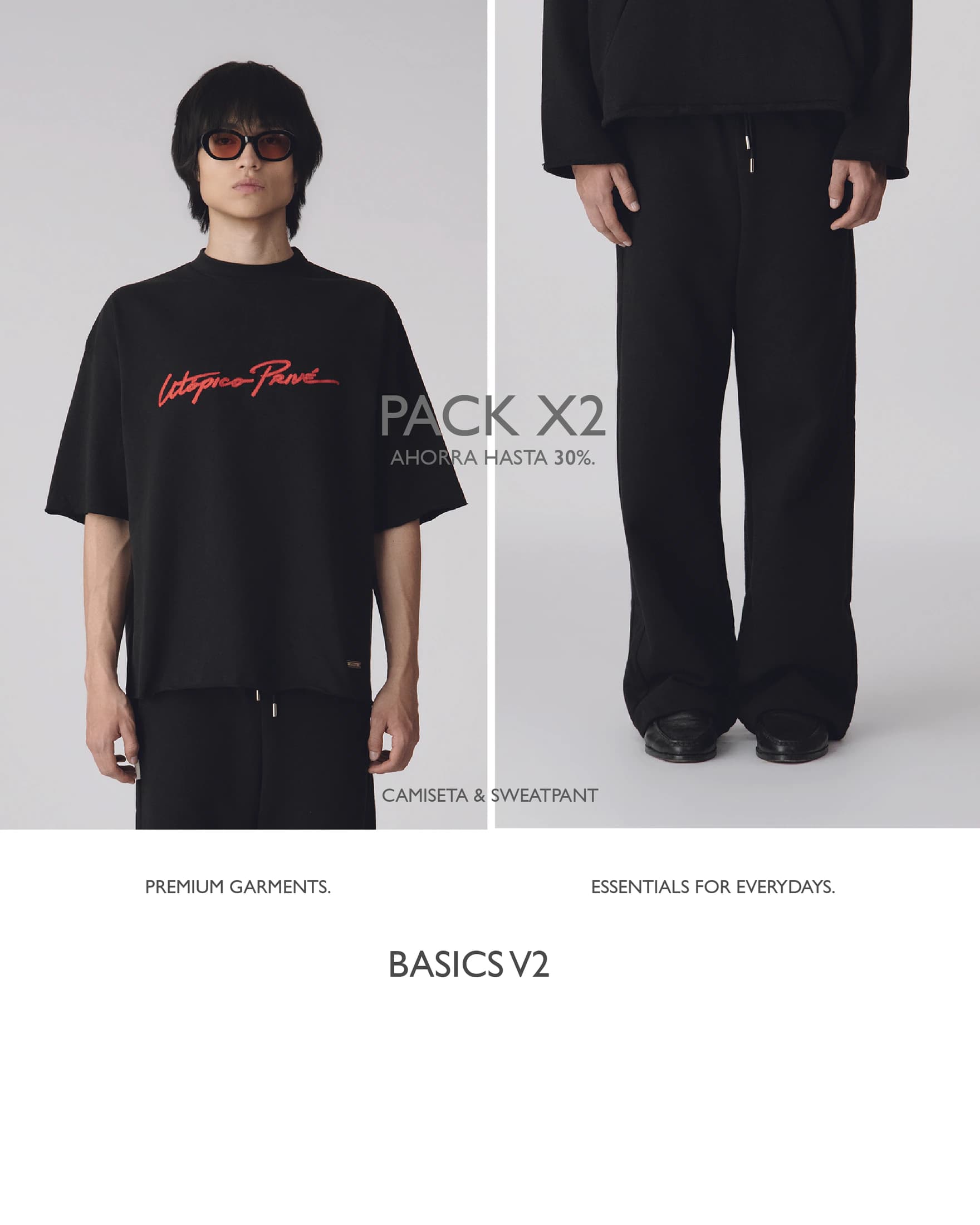 Pack Sweatpant + Camiseta Basics V2 - imagen 1