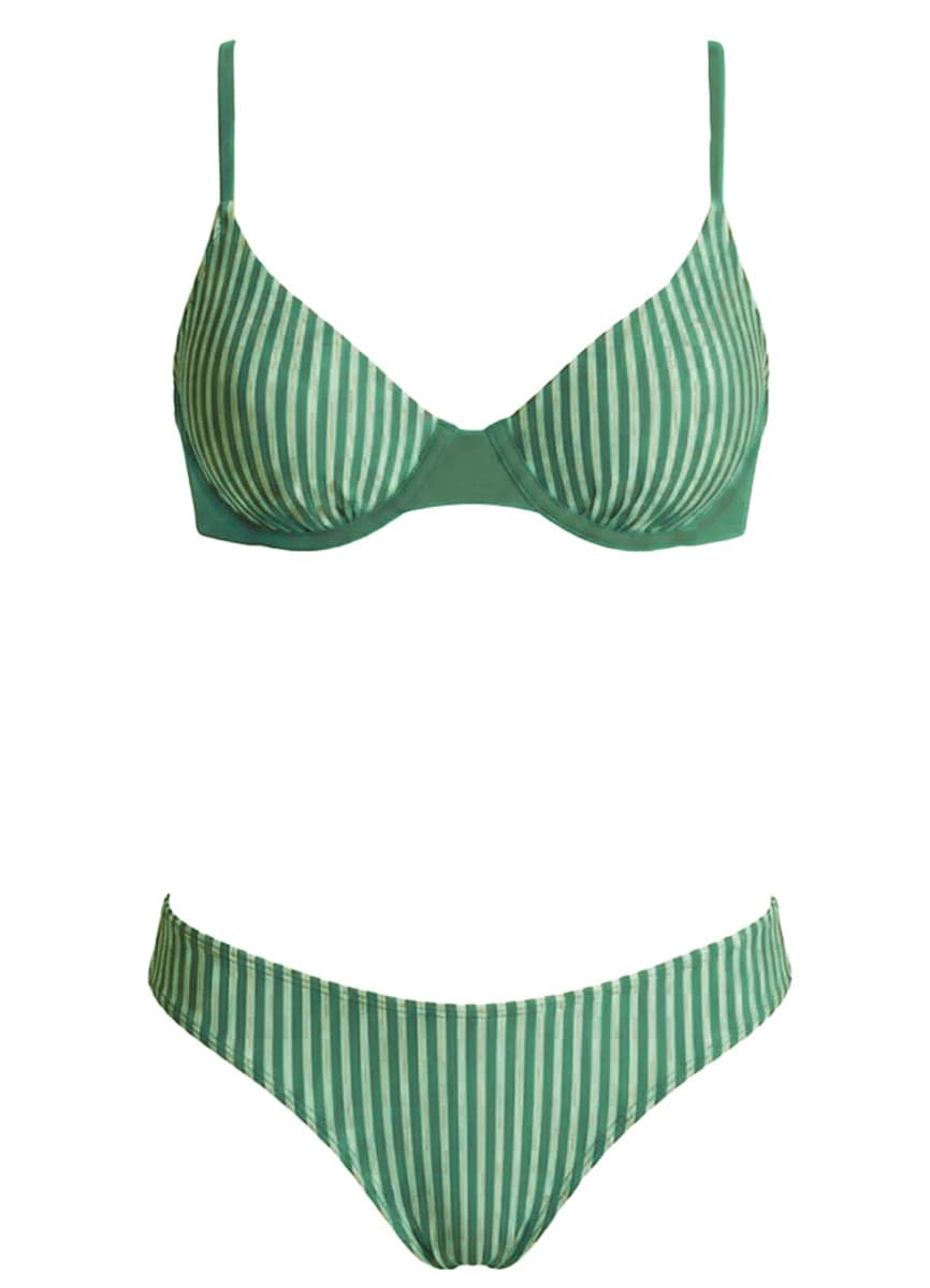 Maaji Eucalyptus Green Dainty Unmolded Underwire Bikini Top - imagen 9