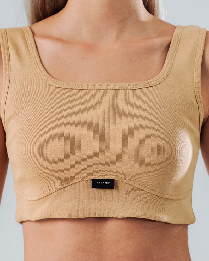 Crop Top Basic Beige - imagen 3