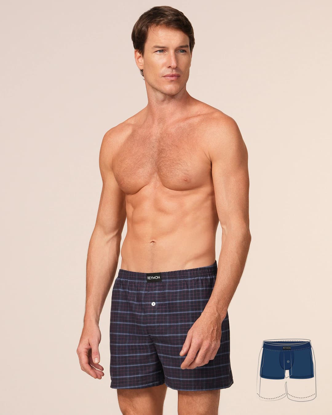 Boxer suelto con boxer interno en poliester Ref. 3052 - imagen 6