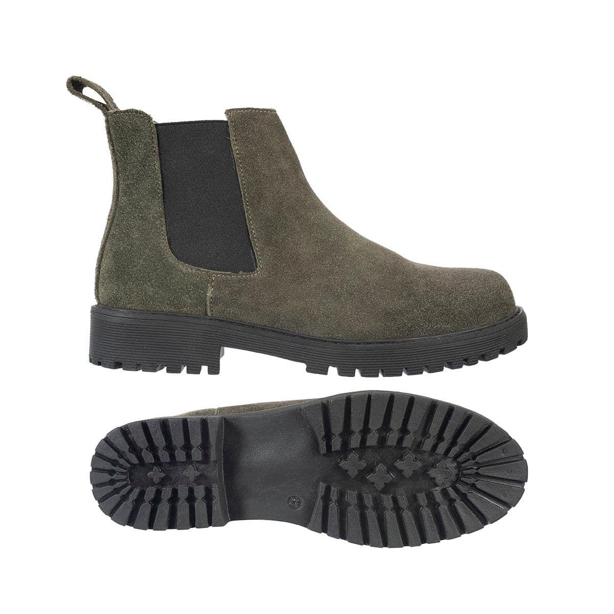 Botas Chelsea Sol Mujer Carnaza Verde Oliva - imagen 4
