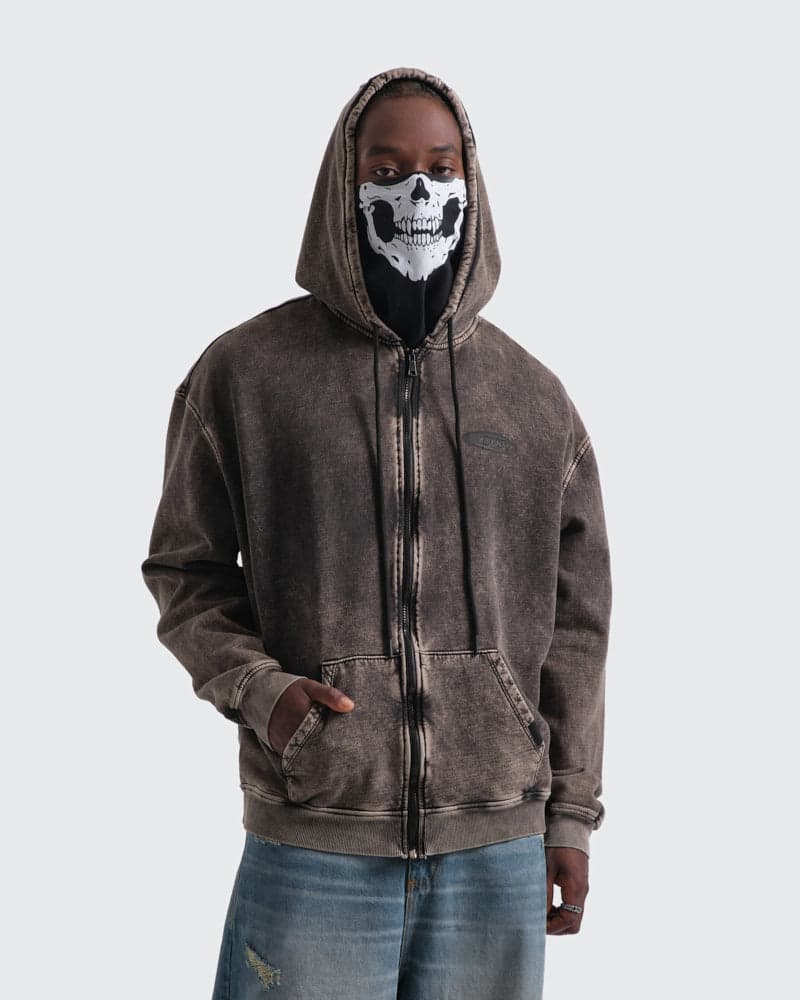 Hoodie Gris Oversize Heavy Cotton - imagen 3