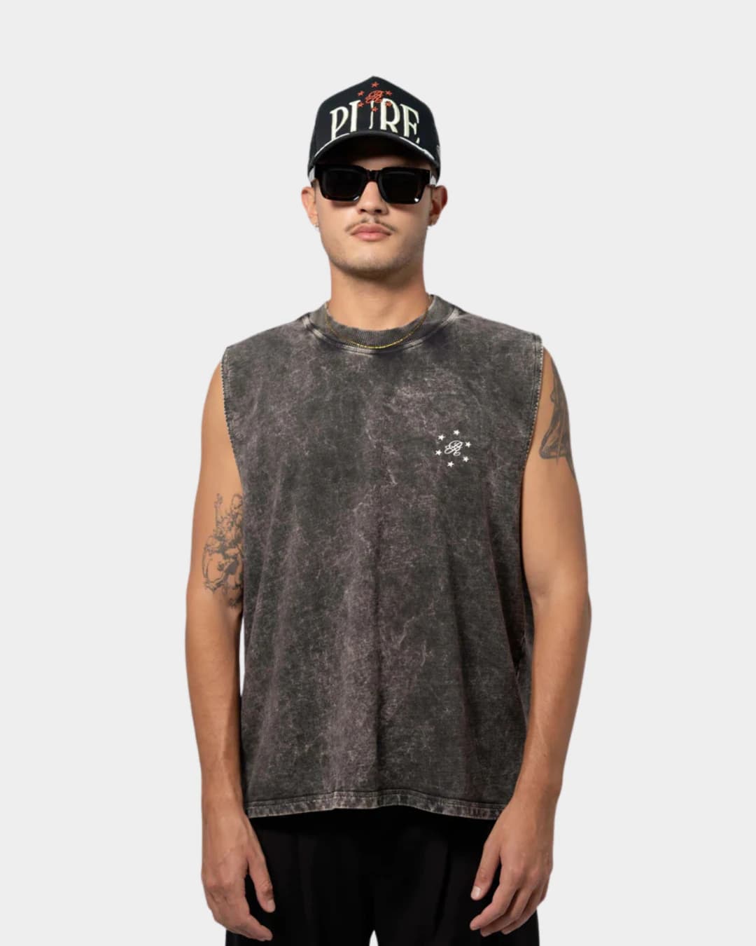 STILL HUNGRY WASHED GRAY TANK TOP - imagen 1