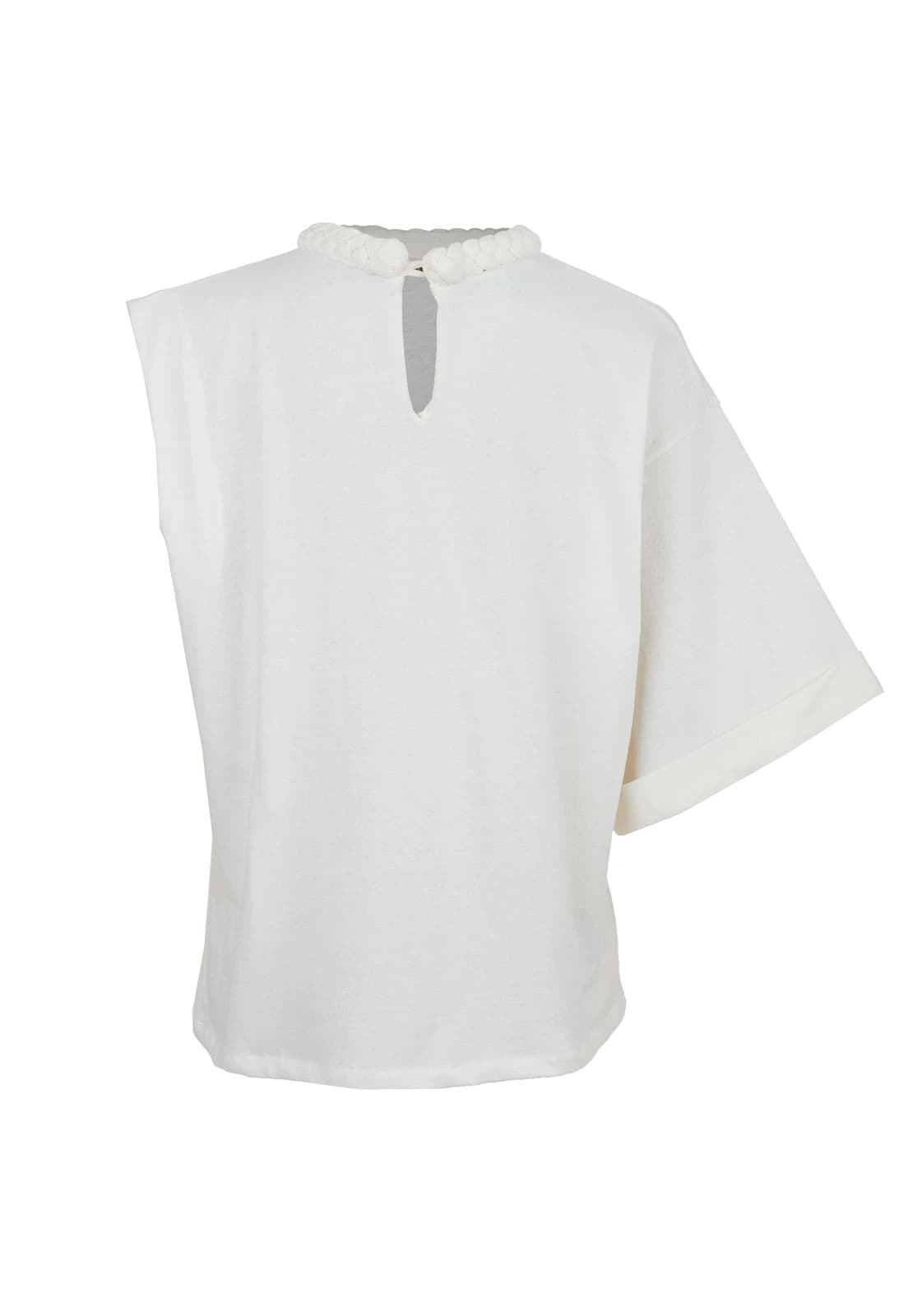ONE-SLEEVE BRAIDED T-SHIRT - imagen 2