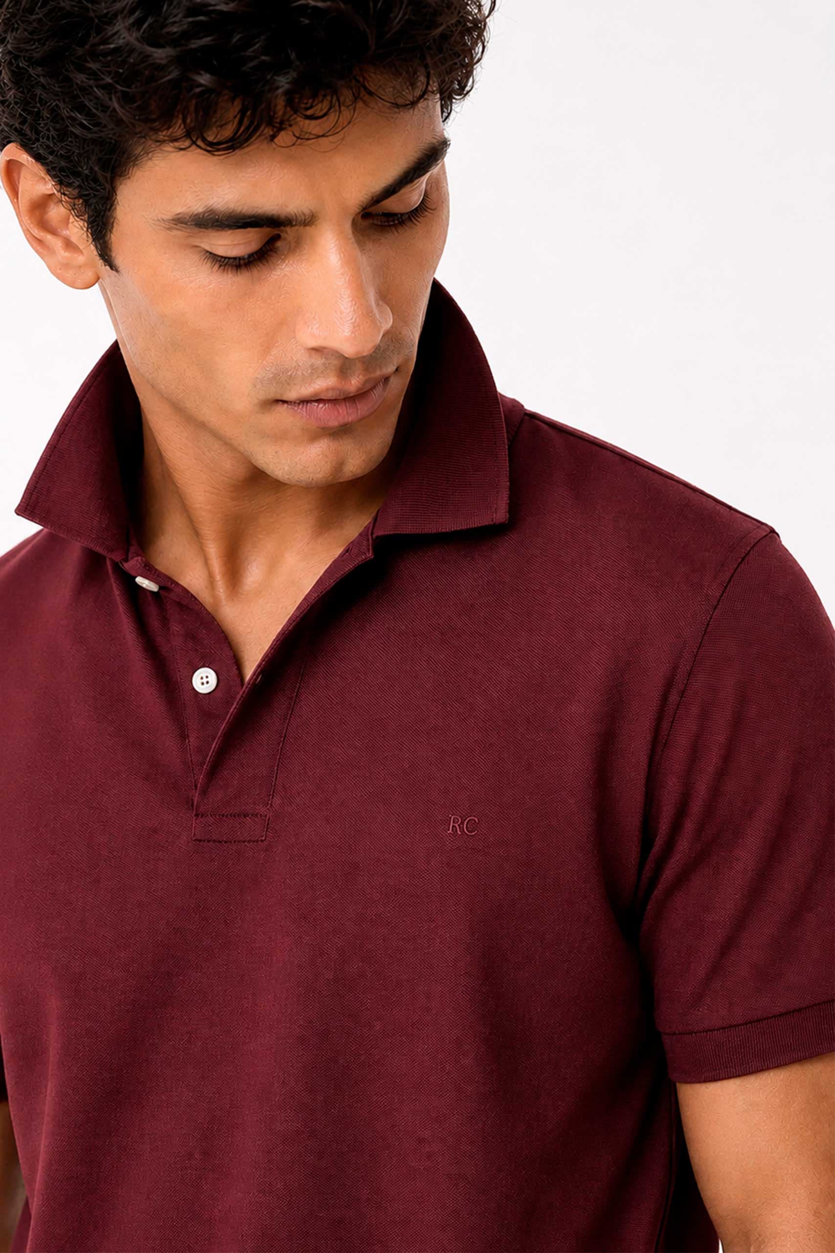 Camiseta Polo Vinotinto