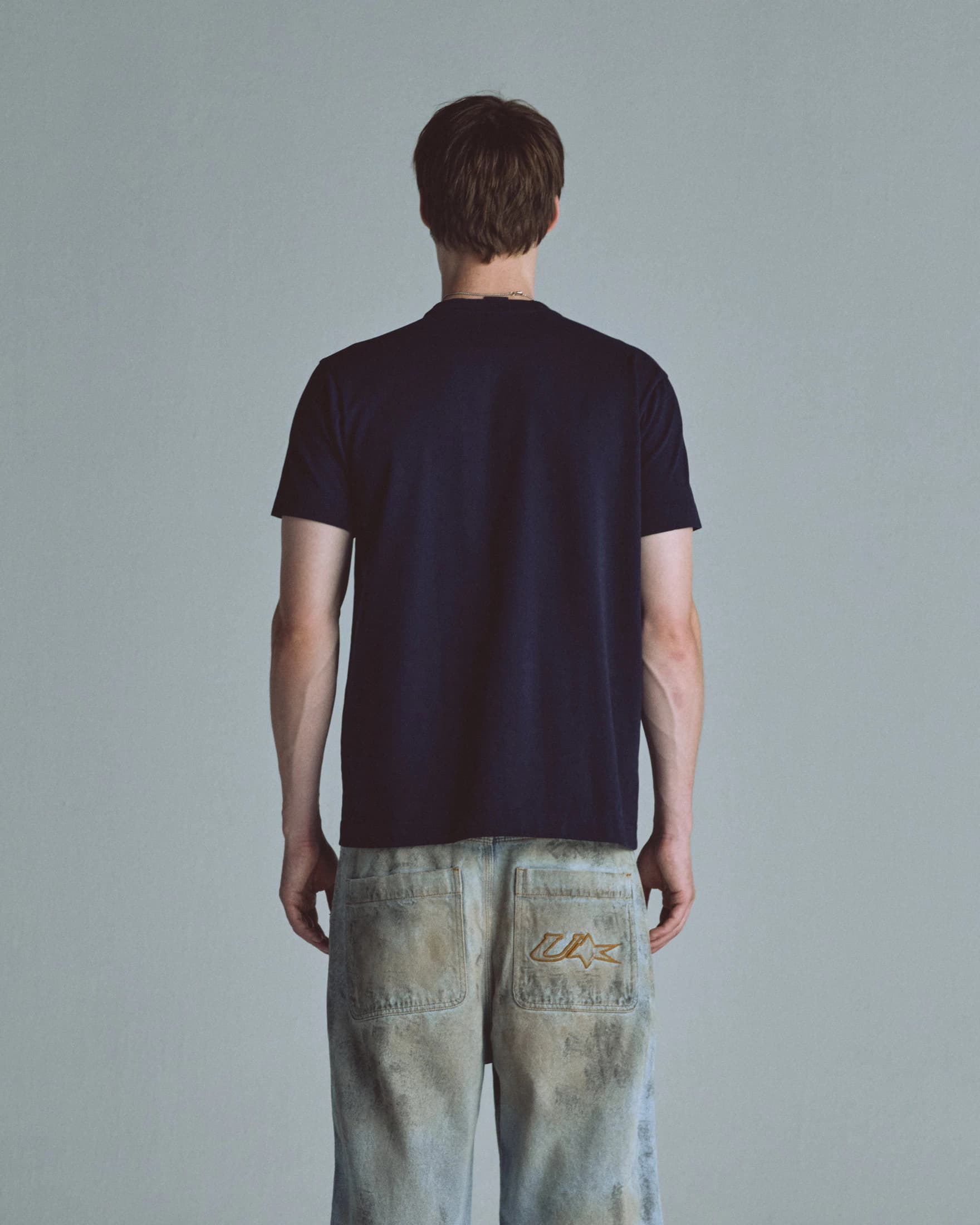 Basics Tiny Logo Regular Fit Tshirt Navy Blue - imagen 7