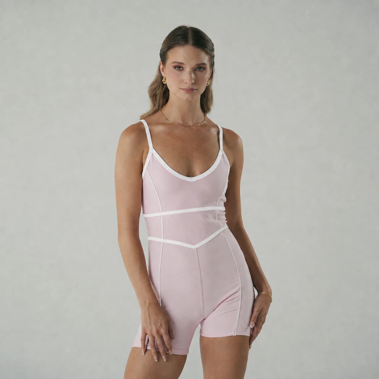 Street Contrast Jumpsuit Blush - imagen 1